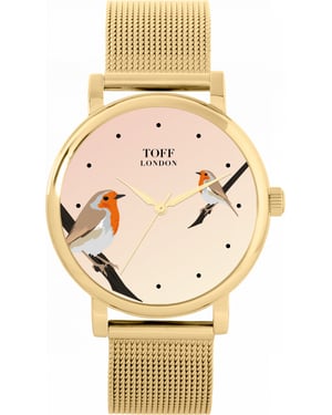 Toff London TLWS-28806 Ladies Robins Bird Watch