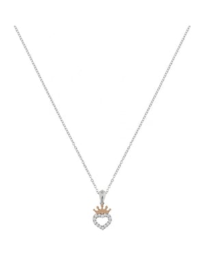Disney N902753TZWL-18-PH Ladies Princess Necklace