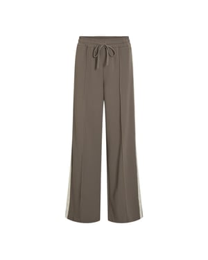 Vila Viclua hw wide track pants taupe