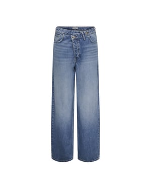 Only Onlanber kw asym oversiz baggy dnm tai blue denim