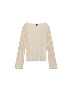 Vero Moda Vmruby ls top exp beige