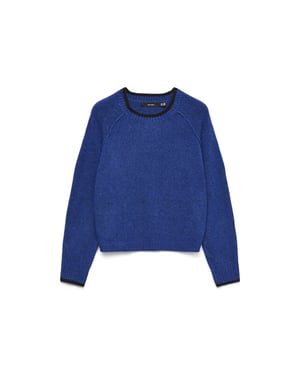 Vero Moda Vmaquarius ls o-neck raglan pullover bf kobalt