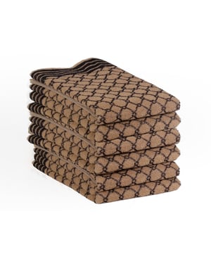 DoubleDry Luxe keukenhanddoeken set 6 stuks 50x50 cm 100% katoen hoge