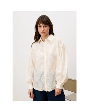 FRNCH Candi blouse pailletten creme