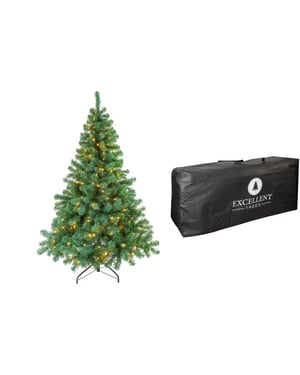 Excellent Trees Kerstboom ® led stavanger green 210 cm met verlichting nu met