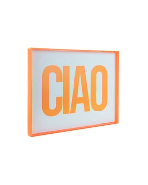 Present Time wall art ciao large helder