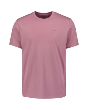 No Excess T-shirt crewneck solid basic mauve
