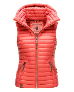 Navahoo Dames Gewatteerde Bodywarmer Shadaa – Lichte Weste met Afneembare Capuchon