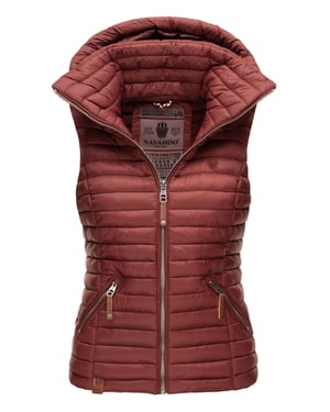 Navahoo Dames Gewatteerde Bodywarmer Shadaa – Lichte Weste met Afneembare Capuchon