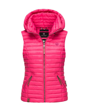 Navahoo Dames Gewatteerde Bodywarmer Shadaa – Lichte Weste met Afneembare Capuchon