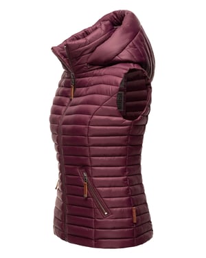 Navahoo Dames Gewatteerde Bodywarmer Shadaa – Lichte Weste met Afneembare Capuchon