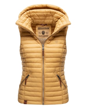 Navahoo Dames Gewatteerde Bodywarmer Shadaa – Lichte Weste met Afneembare Capuchon