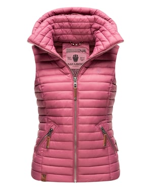 Navahoo Dames Gewatteerde Bodywarmer Shadaa – Lichte Weste met Afneembare Capuchon