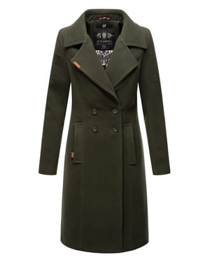 Navahoo Dames Trenchcoat Wooly – Premium Wintermantel met Elegante Pasvorm