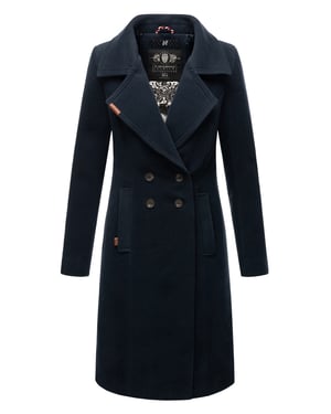 Navahoo Dames Trenchcoat Wooly – Premium Wintermantel met Elegante Pasvorm