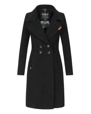 Navahoo Dames Trenchcoat Wooly – Premium Wintermantel met Elegante Pasvorm