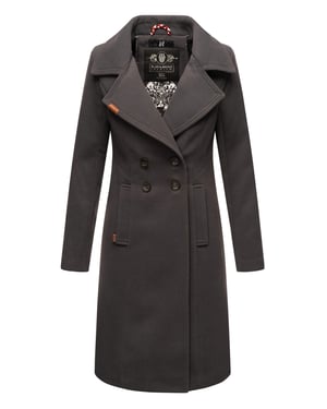 Navahoo Dames Trenchcoat Wooly – Premium Wintermantel met Elegante Pasvorm