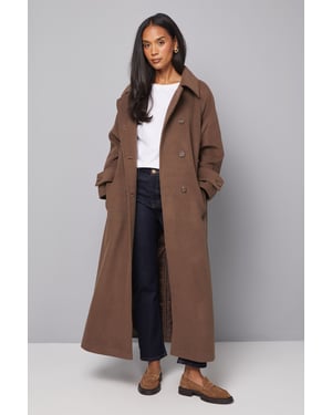 Maxi Double Breasted Car Coat