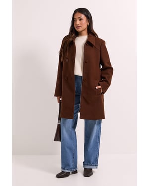 Petite Short Faux Wool Dolly Coat