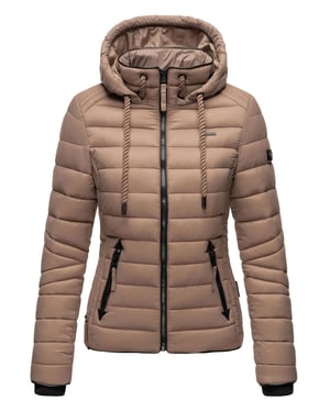 Navahoo Dames Gewatteerde Jas Lulana – Licht, Trendy & Afneembare Capuchon