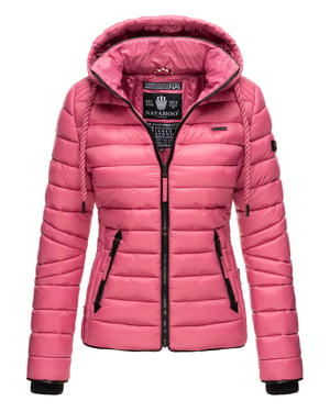 Navahoo Dames Gewatteerde Jas Lulana – Licht, Trendy & Afneembare Capuchon