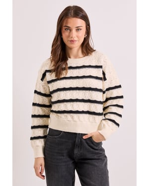 Pointelle Stripe Jumper