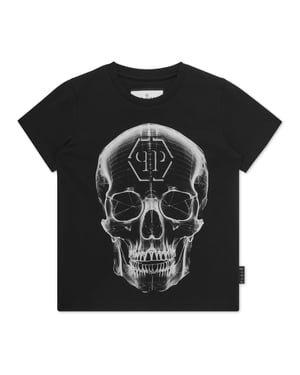 T-shirt Rund Halsad Ss Dödskalle