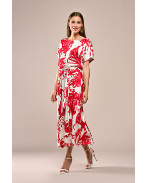 Carissa Print Rok Rood / Wit