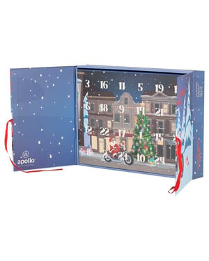 Apollo Heren sokken adventskalender 12-paar kerst giftbox