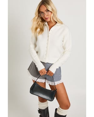 Supersoft Brushed Knit Button Cardigan