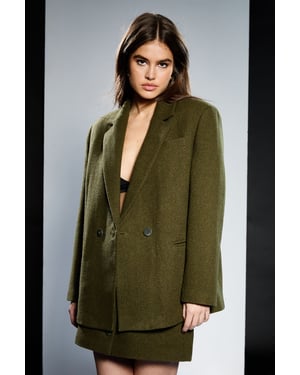 Runway 1.8.1.8 Wool Mix Double Breasted Blazer