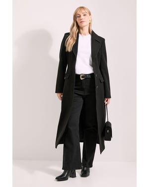 Twill Button Up Coat