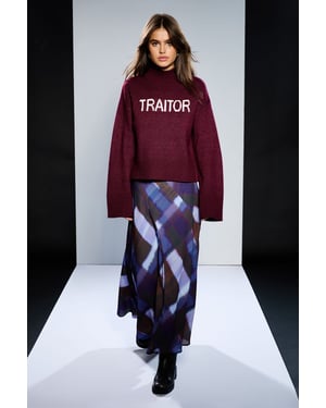 Runway 1.8.1.8 Check Midi Skirt