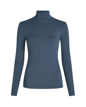 King Louie Rollneck top uni rib
