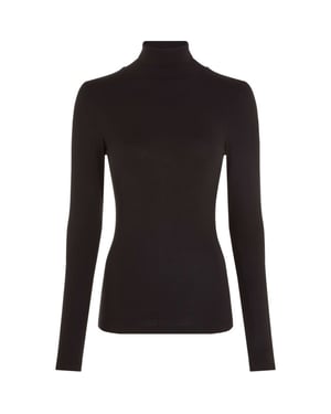 King Louie Rollneck top uni rib