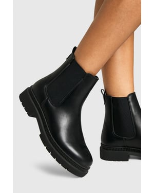 Elastic Panel Tab Detail Chelsea Boot