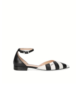 LIU JO Ballerina's Zwart/Wit