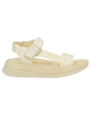 FitFlop Dames/Dames Surff Leren Detailing Rugband Sandalen (Geel)