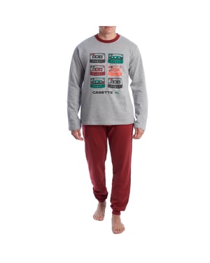 Heren winterpyjama van pluche katoen KLP6