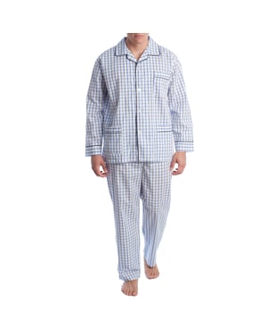 Herrpyjamas i bomullspoplin KLP5