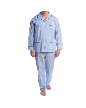 Herrpyjamas i bomullspoplin KLP5