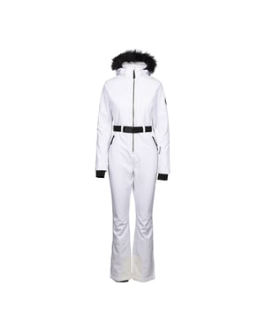 Womens/Ladies Valene DLX Ski Suit (White)