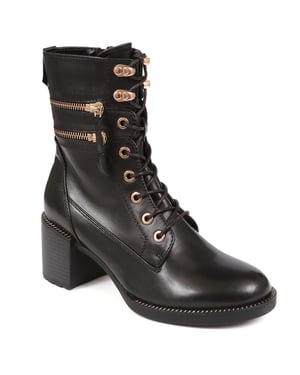 Jones Bootmaker Skylar Leather Lace-Up Boots