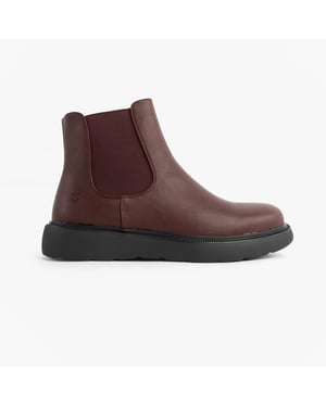 Heavenly Feet Azalea Womens Chelsea Boots Burgundy