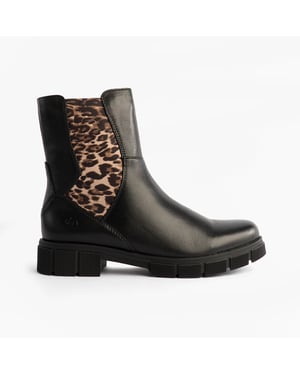 Remonte D2s70-03 Womens Side Zip Chelsea Boots Black