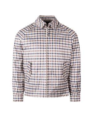 Aquascutum Active Archival Mid Jacket Club Check Beige Kappa