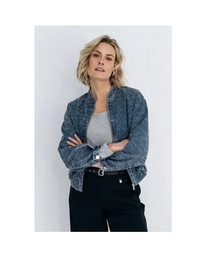 Zizo Fa25.patr.306 patrick jacket blue print
