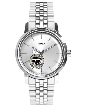 Timex Peanuts Marlin Heren Horloge Zilverkleurig TW2Y45000