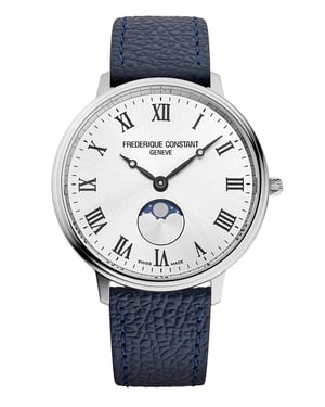 Frédérique Constant Classic Moonphase Heren Horloge Blauw FC-206RS3S6