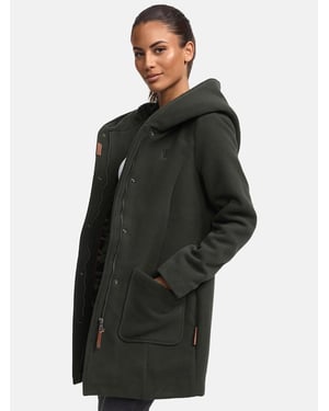 Marikoo dames wintermantel met capuchon en getailleerd model